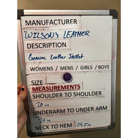 Men's Wilson's Leather Genuine Leather Coat in Size XL [EXCELLENT] - Picture 5 of 5